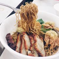 Char siew wanton Noodles at Onn Vegetarian 安顺素食 in Central Singapore