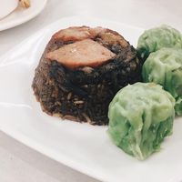 Lor Mai gai and green siew Mai  at Onn Vegetarian 安顺素食 in Central Singapore