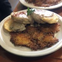 Biscuits and gravy  at New Moon Cooperative Cafe in Olympia
