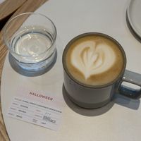 Latte with plant milk  at Woodberry Coffee - Futakotamagawa  in Tokyo