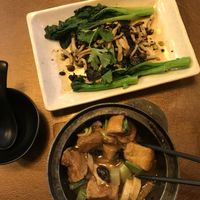 Bean curd roll and hot pot at Veggie Family 素食一家 in Kowloon