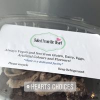 Cookies and cream brownie  at Hearts Choices Thai Vegan Cafe in Calgary