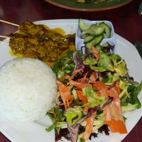 satay skewers at Hearts Choices Thai Vegan Cafe in Calgary