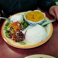 Yellow Curry at Hearts Choices Thai Vegan Cafe in Calgary