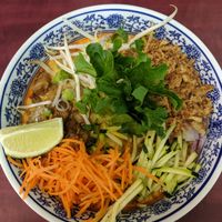 Khao Soi soup at Hearts Choices Thai Vegan Cafe in Calgary