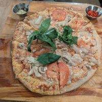 Vegan margherita at Lucy Blu in Greyton