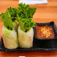 Tofu veggie Spring rolls at Saigon Rendezvous in Olympia
