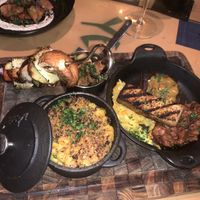 The BBQ platter was perfect for sharing with someone else. at Yemanja Woodfired Grill in Oranjestad