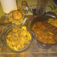 Vegan bbq platter at Yemanja Woodfired Grill in Oranjestad
