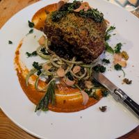 Cauliflower steak: big and interesting flavours at Yemanja Woodfired Grill in Oranjestad