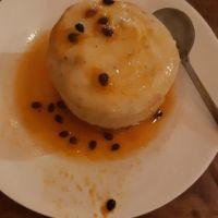 Passion fruit raw cheesecake at Eat.Co in Koh Phangan