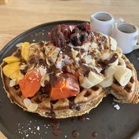 Gluten free and vegan pancakes   at Eat.Co in Koh Phangan