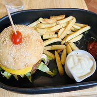 Beyond Meat cheese burger  at Eat.Co in Koh Phangan