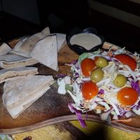 Pita and salad  at Eat.Co in Koh Phangan