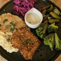 Schnitzel platter - do not recommend at Eat.Co in Koh Phangan