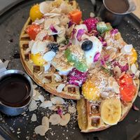 Loaded waffles at Eat.Co in Koh Phangan