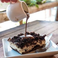 Oreo Coffee Cheesecake (with chocolate sauce) at Eat.Co in Koh Phangan