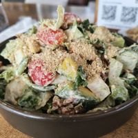 schnitzel salad at Eat.Co in Koh Phangan