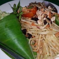 Papaya salad at Eat.Co in Koh Phangan