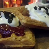 Vegan waffles! at Eat.Co in Koh Phangan
