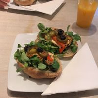 Vegan tofu sandwich  at Miazsz in Krakow