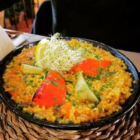 Vegan paella at Vegetalia - Raval in Barcelona