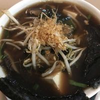 Vegan ramen soup at Vegetalia - Raval in Barcelona