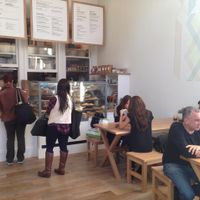 seating for 12 in the small but airy space at Seed + Salt in San Francisco