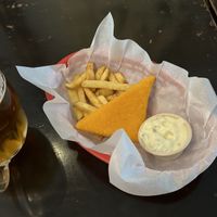 fried cheese  at Belzepub in Prague