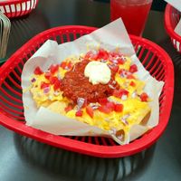 Nachos XL we got as shared starter at Belzepub in Prague