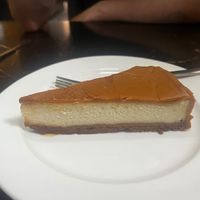 Vegan cheesecake  at Belzepub in Prague