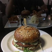 Best vegan burger at Belzepub in Prague