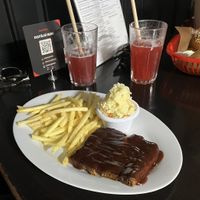 We’ll come back for the ribs  at Belzepub in Prague
