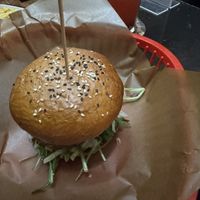 Golden Classic with homemade steak — 🤤!!  at Belzepub in Prague