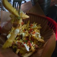 Loaded fries at Belzepub in Prague