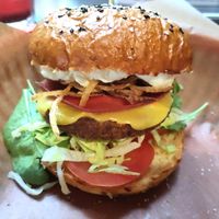 Tyrol burger at Belzepub in Prague