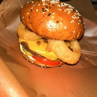 Dirty Drunk burger  at Belzepub in Prague