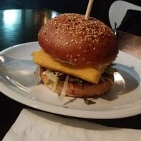 fried cheese (vegan) at Belzepub in Prague