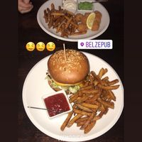 Best burger I’ve ever tasted  at Belzepub in Prague