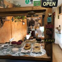 Be nice or leave. The cheese is on the counter to the left, wrapped up. at Enjoy Vegan in Barcelona