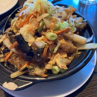 Vietnamese fragrant clay pot rice at Indochine Vegan in San Francisco