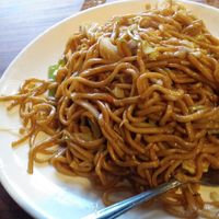 Chow mein at Indochine Vegan in San Francisco