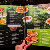 Menu page at Indochine Vegan at Indochine Vegan in San Francisco