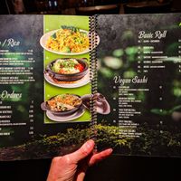 Menu page at Indochine Vegan at Indochine Vegan in San Francisco