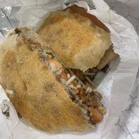 Tomato and mozzarella panini made vegan   at The Common Bond Market in Shelton