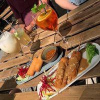 Spring rolls and sate Spieß  at Cat Tuong in Berlin