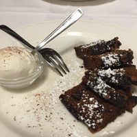 Vegan Chestnut Cake and Gelato at Trattoria Enzo e Piero in Florence