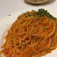 Spaghetti with spicy tomato sauce  at Trattoria Enzo e Piero in Florence