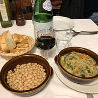 Ribollita, Zolfini beans and bread  at Trattoria Enzo e Piero in Florence
