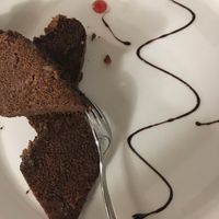 Chestnut cake (vegan) at Trattoria Enzo e Piero in Florence